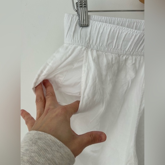White linen high waist pant - Picture 4 of 14